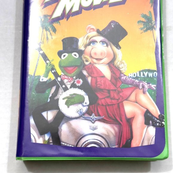 Vintage 1993 The Muppet Movie VHS Jim Henson Green Clamshell Case - Picture 3 of 9